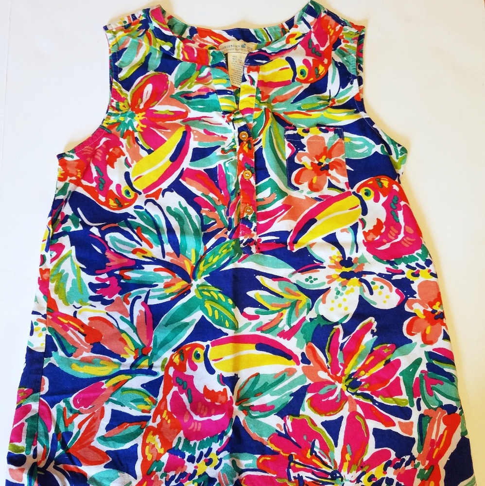 2 for $12 Caribbean Joe Small Tank Parrot Print